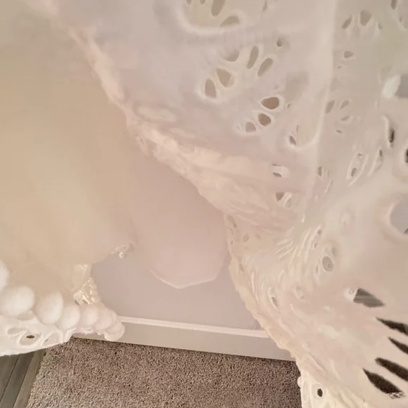 Size S Lilly Pulitzer cotton bekah dress white Elegant White Eyelet Dress - Picture 9 of 12